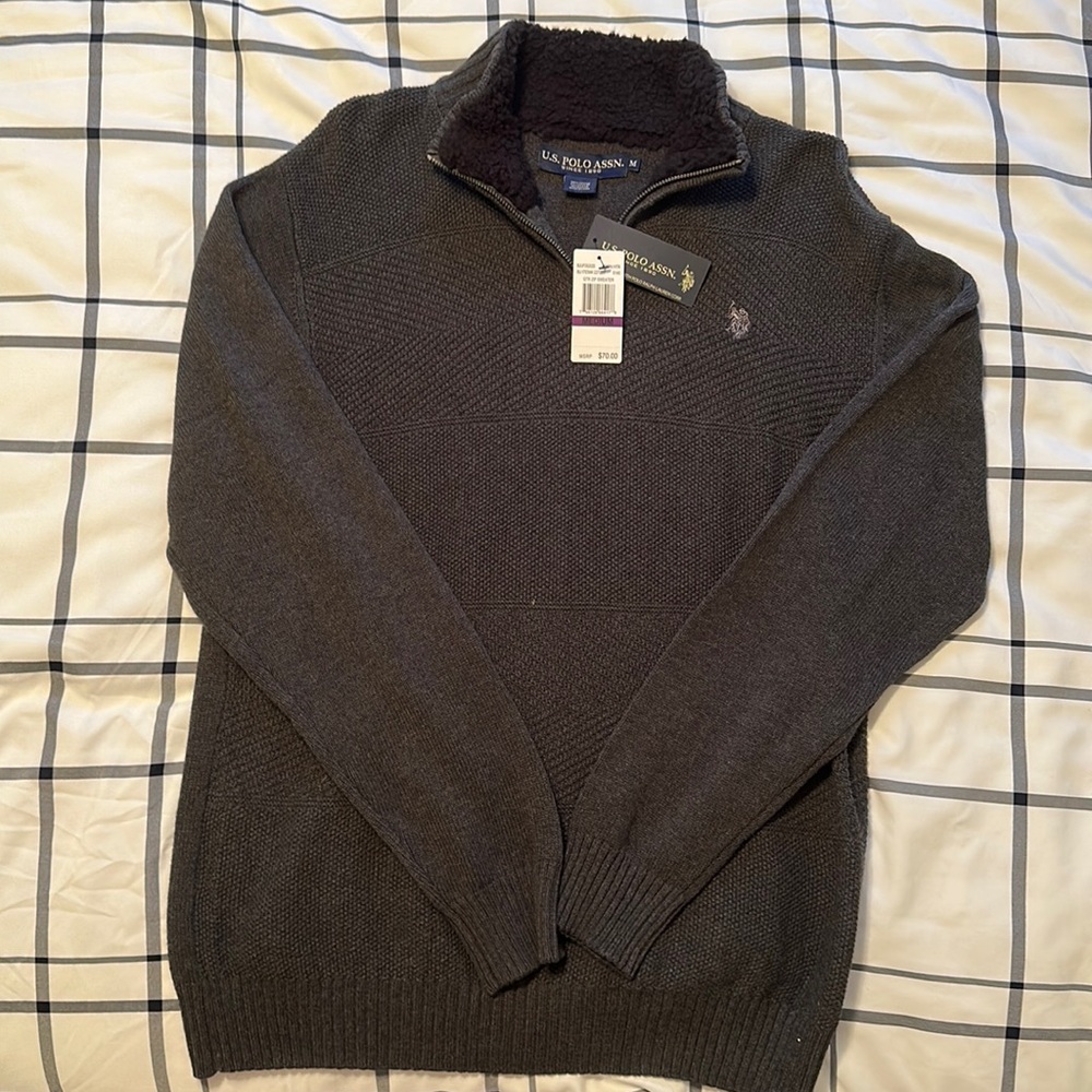 US Polo Assc, Quarter Zip, Medium
